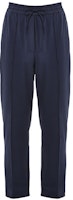 Y-3 Solid Straight-Leg Drawstring Casual Pants Men’s Navy Blue. FN3384 Y-3 Solid Straight-Leg Drawstring Casual Pants Men’s Navy Blue. FN3384