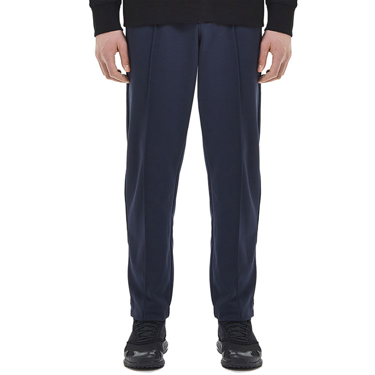 Shop Celana Kasual Pria Y-3 Navy Blue Straight-Leg dengan Drawstring. FN3384