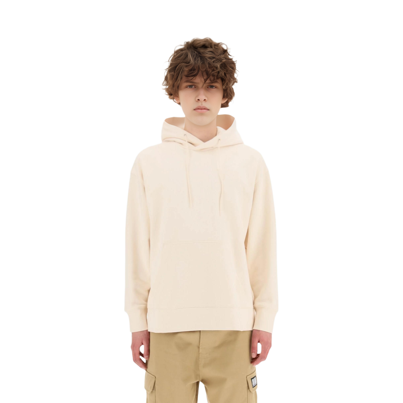Lookbook Y-3 Solid Yellow Drawstring Hoodie HG6217