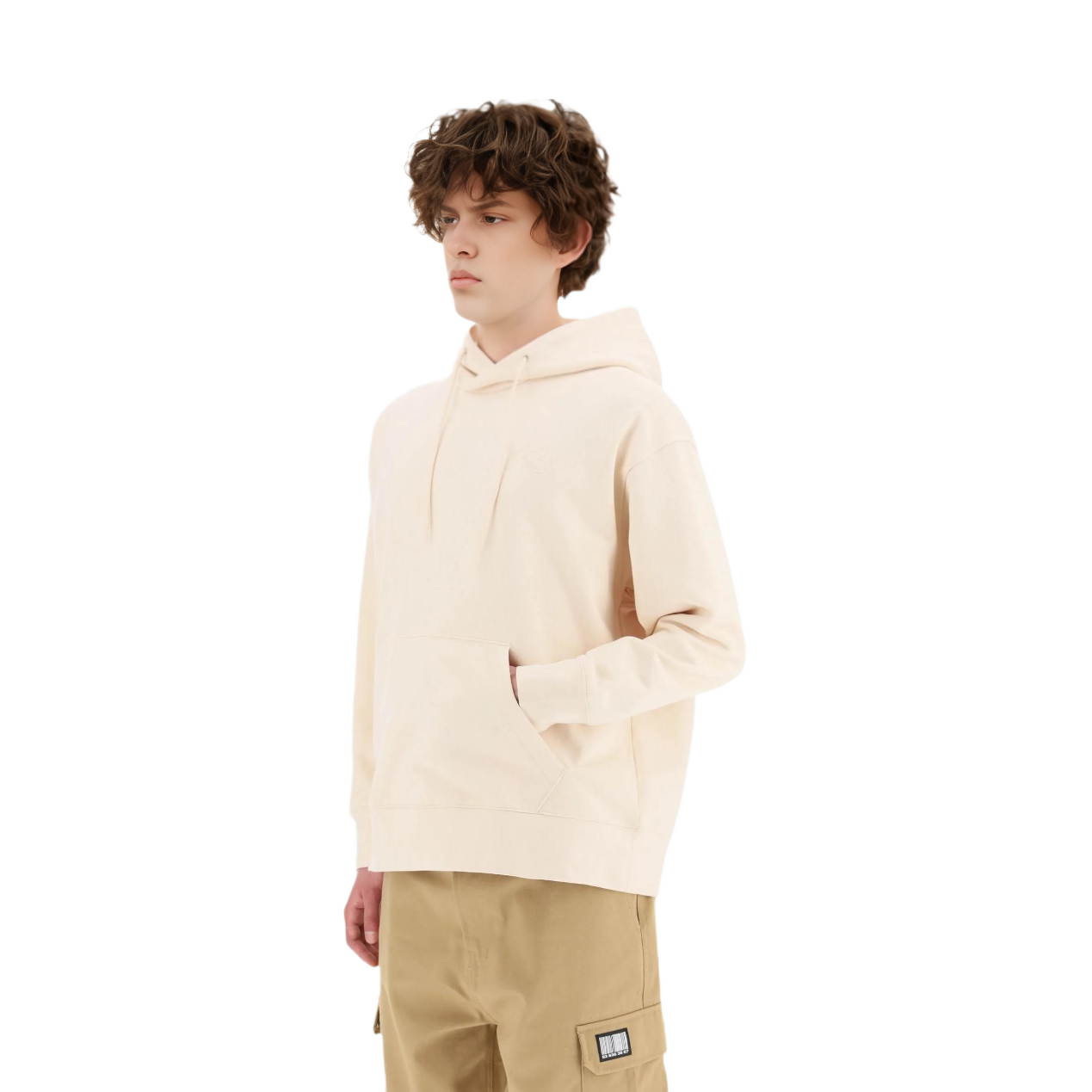 Shop Y-3 Solid Yellow Drawstring Hoodie HG6217