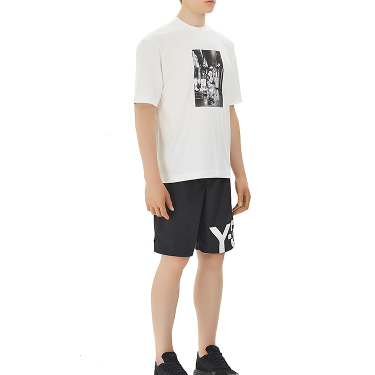 Cheap Y-3 SS21 Big Logo Black Board Shorts Men FS4484