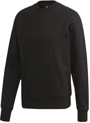 Y-3 SS21 Black Crewneck Sweatshirt with Minimal Letter Design FN3371 Buy Y-3 SS21 Black Crewneck Sweatshirt with Minimal Letter Design FN3371