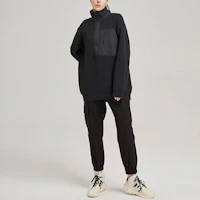 Sizing Y-3 SS21 黑色半拉鍊針織開襟毛衣 休閒男女款 GK4799