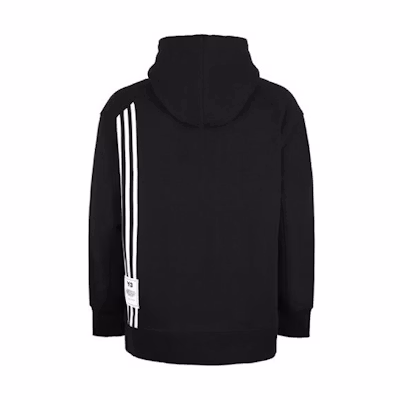 Y-3 SS21 Black Oversized Solid Hoodie H16340