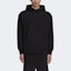 Shop Y-3 SS21 Hoodie Hitam Oversized Solid H16340
