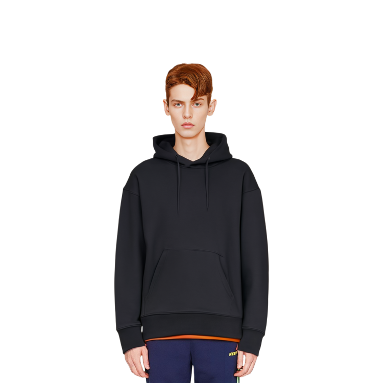 Sizing Y-3 SS21 Hoodie Hitam Oversized Solid H16340