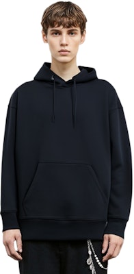 Y-3 SS21 Hoodie Hitam Oversized Solid H16340 1