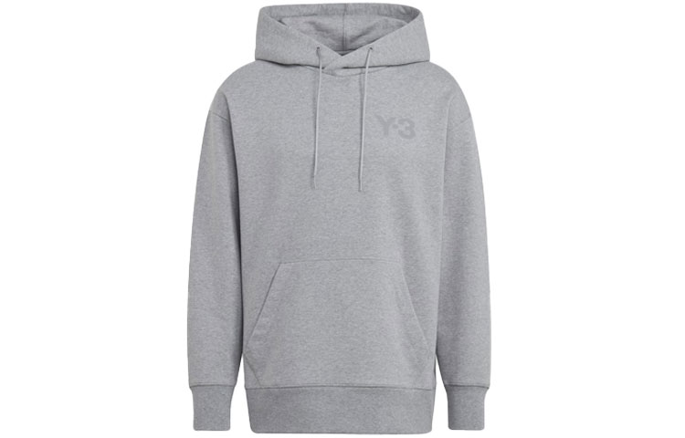 Order Y-3 SS21 グレー フーディー レターロゴ入り GV4199