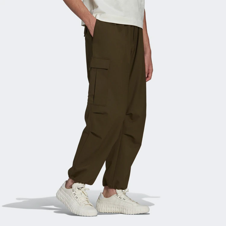 Purchase Y-3 SS21 Seluar Kargo Khaki Gaya Kasual Potongan Lurus GV4142
