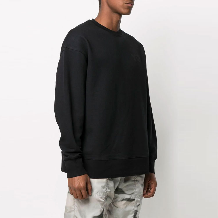 Y-3 SS21 Logo Crewneck Pullover Black GV4194 圖 5