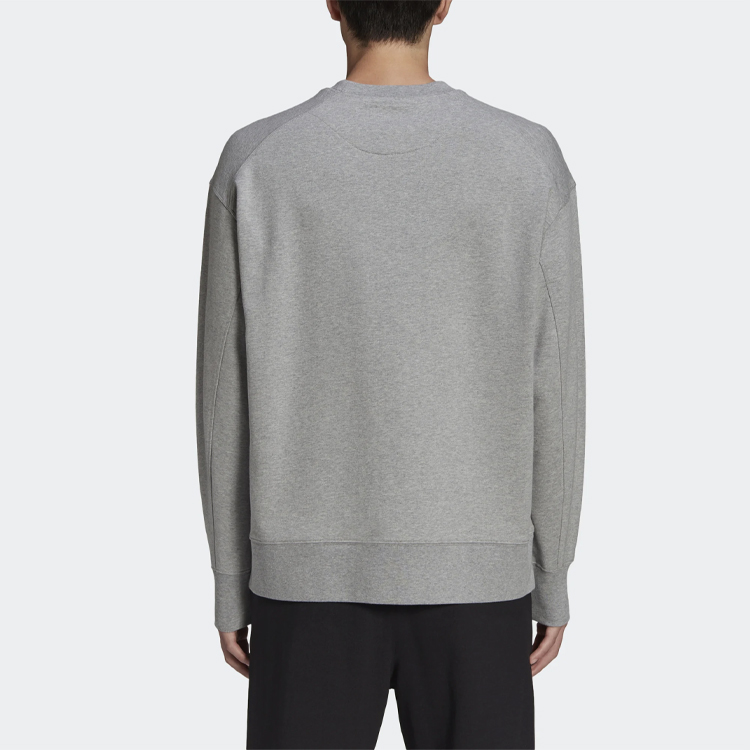 Shop Y-3 SS21 Logo Crewneck Sweatshirt Kelabu GV4195