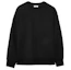 Lookbook Y-3 SS21 Logo Patch 3-Stripes Crewneck Sweatshirt Hitam Lelaki H16333