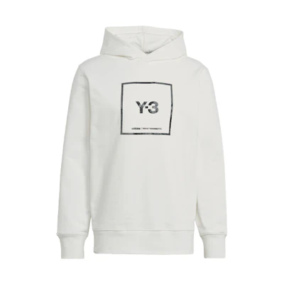 Y-3 SS21 Logo Print Hoodie Unisex White GV6054