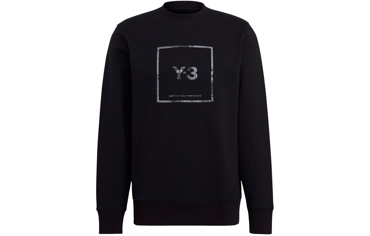 Order Y-3 SS21 Logo Cetak Baju Sejuk Unisex Hitam GV6057