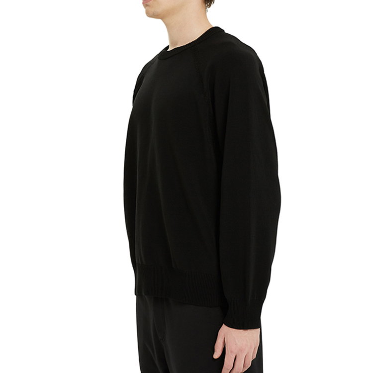 Details for Y-3 SS21 오버사이즈 크루넥 풀오버 블랙 스웨트셔츠. GV4214