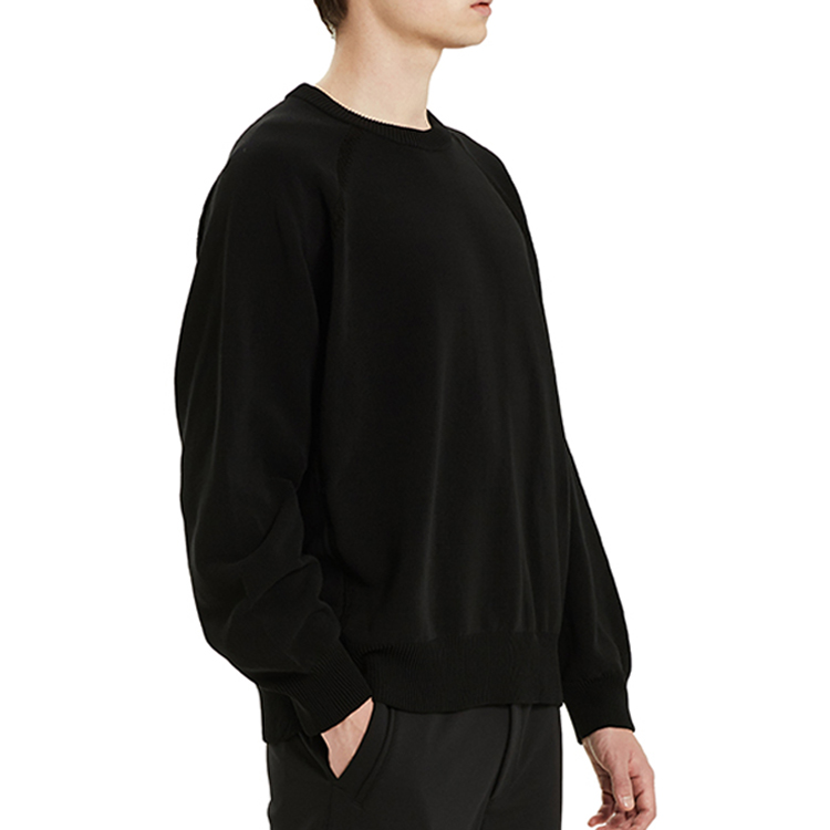 Sizing Y-3 SS21 오버사이즈 크루넥 풀오버 블랙 스웨트셔츠. GV4214