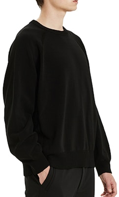 Y-3 SS21 오버사이즈 크루넥 풀오버 블랙 스웨트셔츠. GV4214 Sizing Y-3 SS21 오버사이즈 크루넥 풀오버 블랙 스웨트셔츠. GV4214