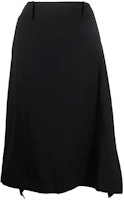 Y-3 SS21 Solid Asymmetric Midi Skirt Black HB6331-BLACK Y-3 SS21 Solid Asymmetric Midi Skirt Black HB6331-BLACK