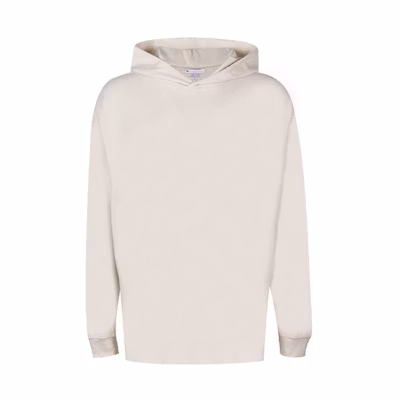 Y-3 SS21 White Hoodie with Back Logo Print. GV6090