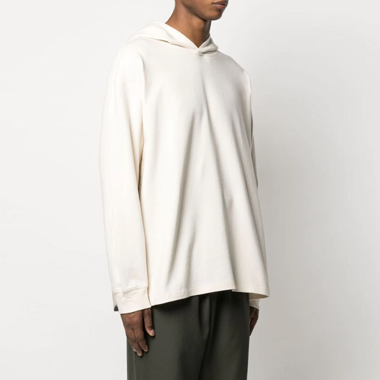 Sizing Y-3 SS21 ホワイトフーディー バックロゴプリント入り. GV6090