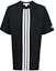 Order Y-3 SS22 黑色拼条纹圆领T恤。 HG6095