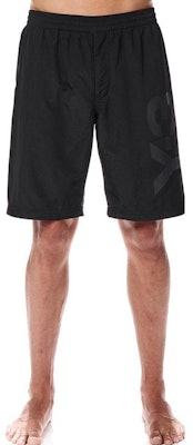 Y-3 SS22 ブラック ロゴプリント ルーズフィット ストレートショーツ HG8615 Shop Y-3 SS22 ブラック ロゴプリント ルーズフィット ストレートショーツ HG8615