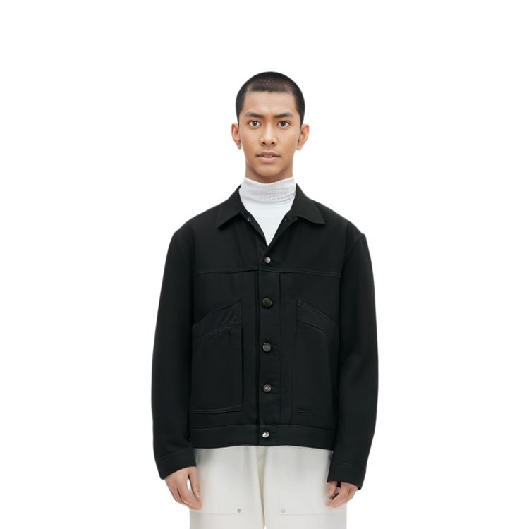 Y-3 SS22  Black Solid Color Utility Workwear Jacket. FP8673 圖 6