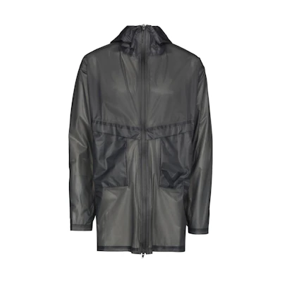 Y-3 SS22 Embossed Logo Zip Windbreaker Jacket Black. HG8605