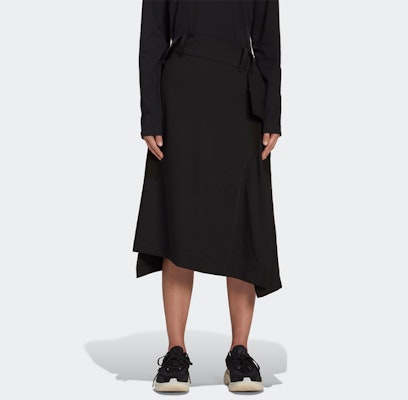Y-3 SS22 Asymmetric Midi Skirt Solid Black HG8667 Purchase Y-3 SS22 Asymmetric Midi Skirt Solid Black HG8667