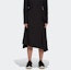 Purchase Y-3 SS22 Asymmetric Midi Skirt Solid Black HG8667