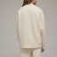 Purchase Y-3 SS22 Beige Logo Print Crewneck Long Sleeve Pullover Sweatshirt HG6215