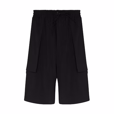 Y-3 SS22 Black Loose Fit Utility Shorts HG8598