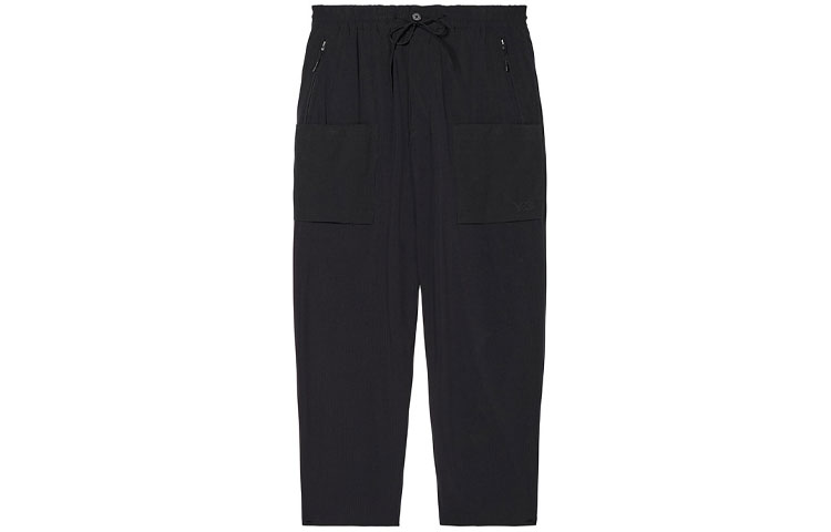 Y-3 SS22 Black Solid Color Casual Workwear Pants HG8597