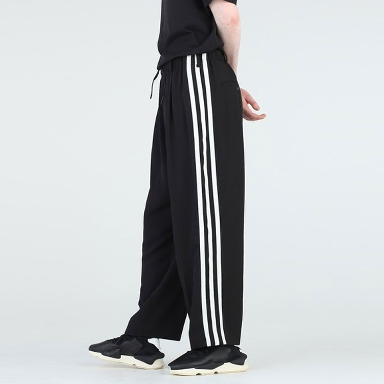 Shop Y-3 SS22 Classic Striped Track Pants Black HG6082