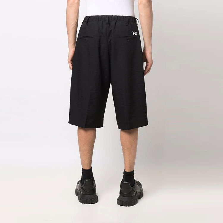 Purchase Y-3 SS22 Drawstring Knee-Length Shorts Black Men’s HG6083