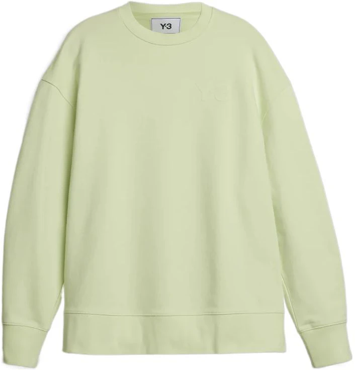 y-3-ss-22-green-crewneck-pullover-long-sleeve-sweatshirt-with-logo-print-hg-6216