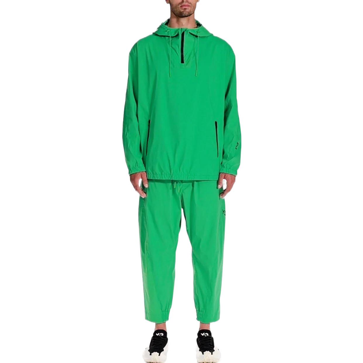 Lookbook Y-3 SS22 Green Tapered Ankle-Length Logo Sweatpants HG6102