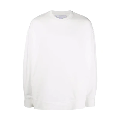 Y-3 SS22 Logo Print Crewneck Sweatshirt White (). HG8798