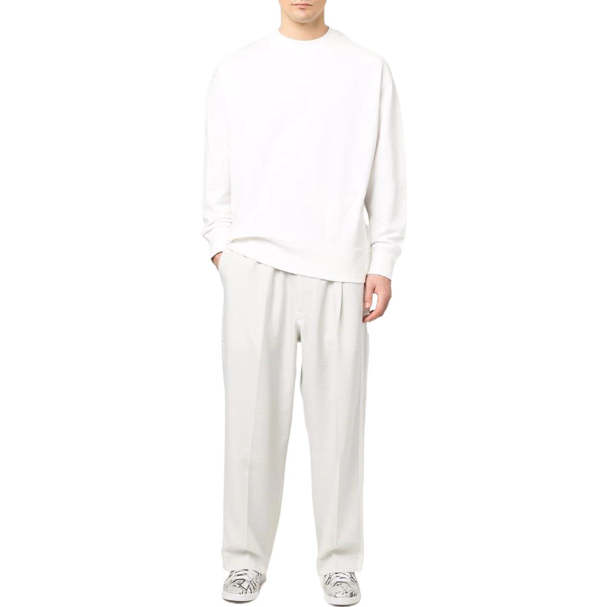 Lookbook Y-3 SS22 ロゴプリント クルーネック スウェットシャツ ホワイト HG8798