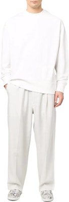 Y-3 SS22 ロゴプリント クルーネック スウェットシャツ ホワイト HG8798 Lookbook Y-3 SS22 ロゴプリント クルーネック スウェットシャツ ホワイト HG8798