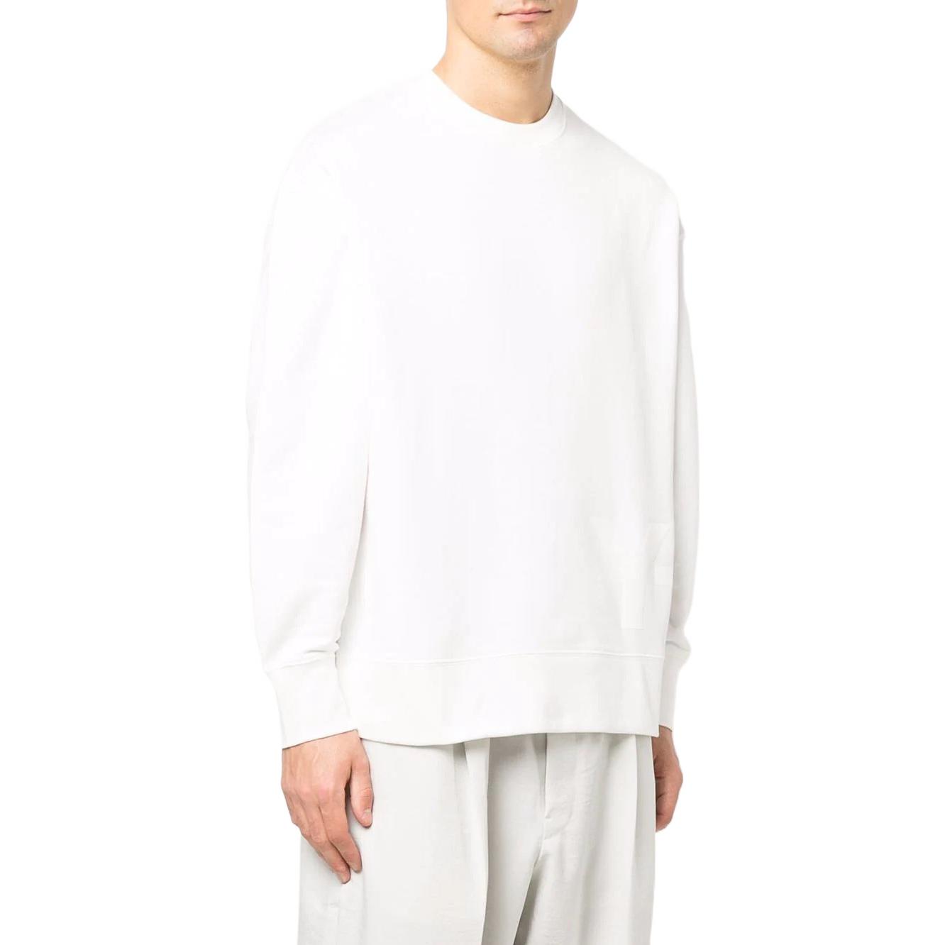 Purchase Y-3 SS22 ロゴプリント クルーネック スウェットシャツ ホワイト HG8798