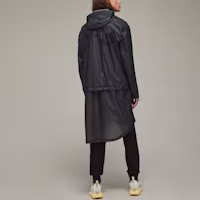 Purchase Y-3 SS22 Logo Print Hooded Transparent Parka Jacket Black HG8606