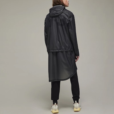 Y-3 SS22 ロゴプリント フード付き 透明パーカージャケット ブラック HG8606 Purchase Y-3 SS22 ロゴプリント フード付き 透明パーカージャケット ブラック HG8606