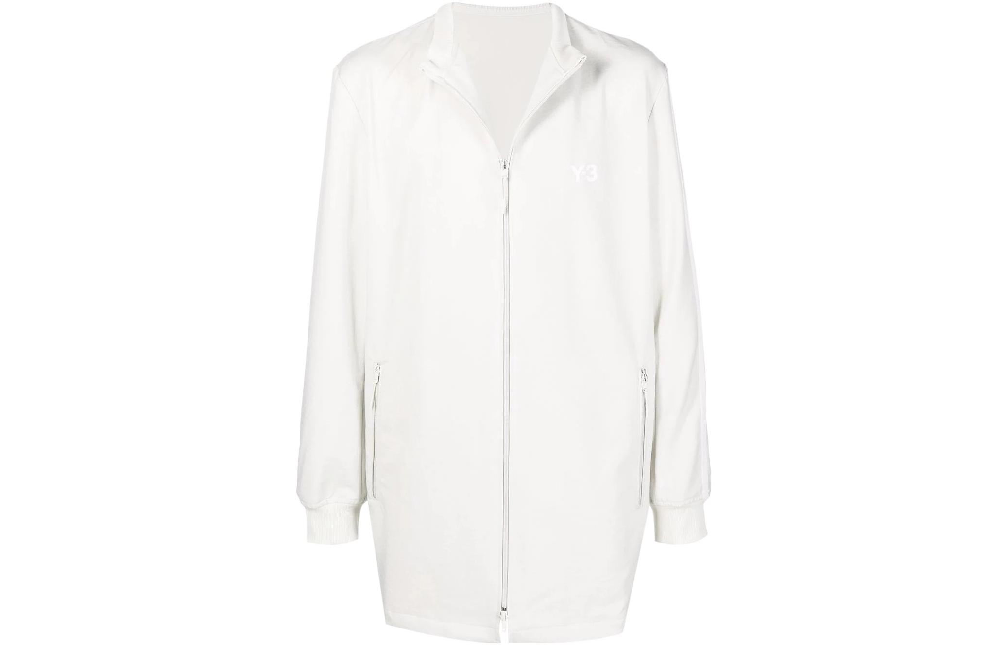 Y-3 SS22 Logo Print Long Sleeve Jacket White - HG6077