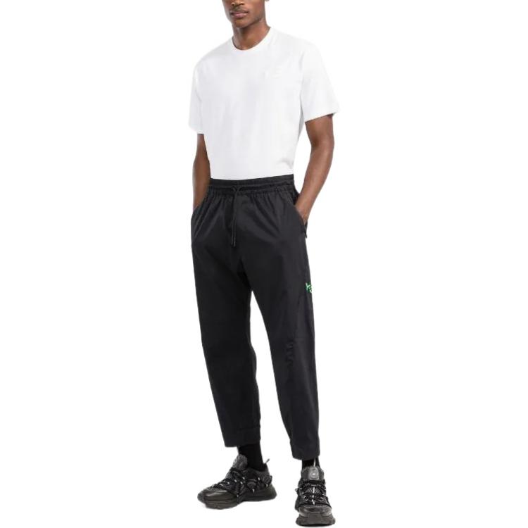 Lookbook Y-3 SS22 Logo Print Tapered Sweatpants Black - Fall Collection HG6101