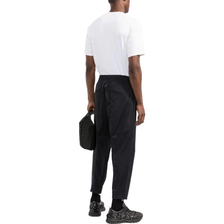 Shop Y-3 SS22 Logo Print Tapered Sweatpants Black - Fall Collection HG6101