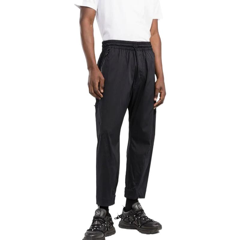Purchase Y-3 SS22 Logo Print Tapered Sweatpants Black - Fall Collection HG6101