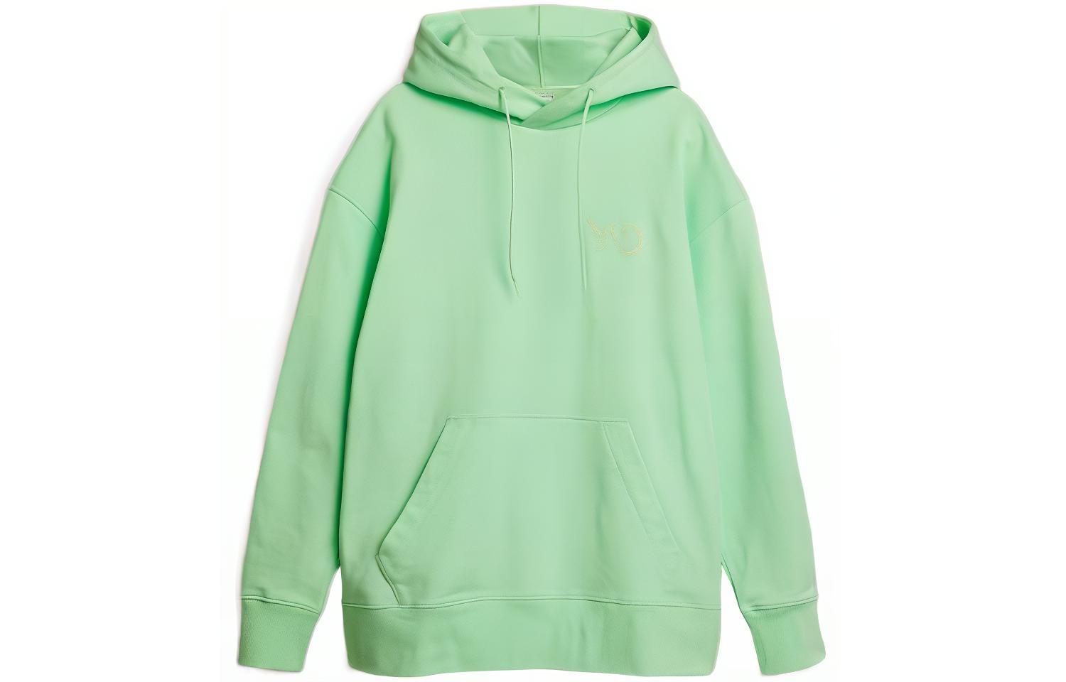 Y-3 SS22 Logo Printed Pullover Hoodie Green HG6219