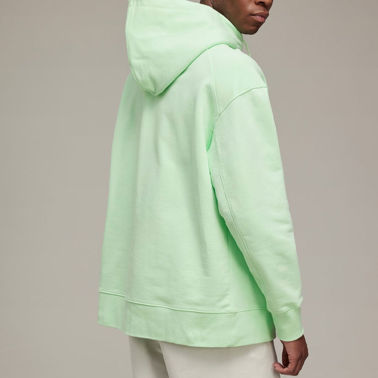 Purchase Y-3 SS22 Logo Printed Pullover Hoodie Green HG6219