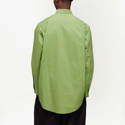 Y-3 SS22 Oversized Long-Sleeve Shirt Green HG6202 Shop Y-3 SS22 Oversized Long-Sleeve Shirt Green HG6202